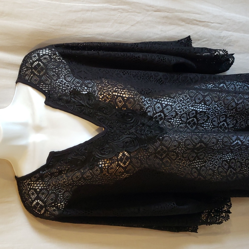 Demi Loon Black Lace Swim Coverup Size 2X/3X - NEW